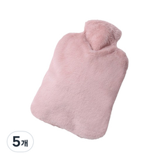 에이비엠코리아 보온 물주머니 핑크 1L, 5개