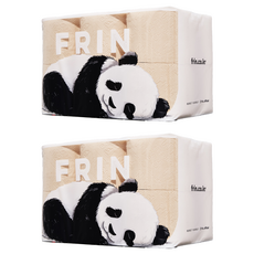 FRIN 除塵竹三層印花衛生紙 33m, 12捲, 2組