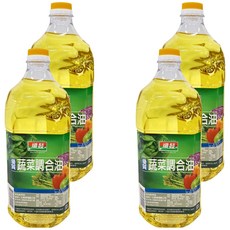 順發油品 優質蔬菜調合油, 2.6L, 4桶
