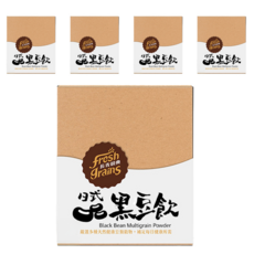 fresh grains 長青穀典 日式黑豆飲, 嚴選多種天然健康豆類穀物 30g x 10包入, 300g, 5盒