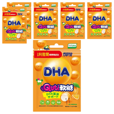 RISAL 小兒利撒爾 Quti 軟糖 DHA 專為兒童設計 富含DHA藻油 口感香甜, 10顆, 25g, 6包