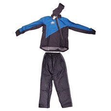 BRIGHTDAY 君邁 OutPerform 終結者斜開背包款兩截式雨衣, 日本藍