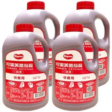 KAGOME 可果美 蕃茄醬 快餐用, 品質保證，不含人工色素, 3.15kg, 4桶