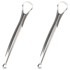 I Love Home口臭去除不鏽鋼舌苔清潔器 開放式銀色, 2支, 63g