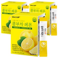 로엘 웰업 나를 위한 시크릿티 콤부차 레몬맛 분말스틱, 5g, 30개입, 3개