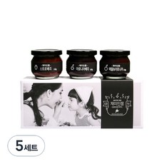 무설탕 수제잼 세트 1호 아로니아베리 110g + 애플 앤 아로니아베리 110g + 스트로베리 110g, 330g, 5개