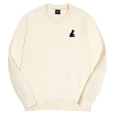 옥스타 남녀공용 방석냥 자수 특양면 맨투맨 3SSP001