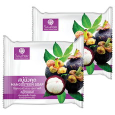 Saboo 草本手工皂/山竹皂 100g, 2個 - 天然草本精華，溫和潔淨，適用各種膚質