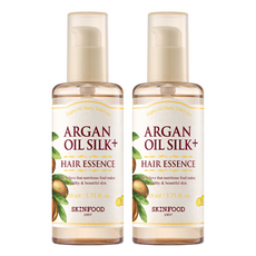 스킨푸드 아르간 오일 실크 플러스 헤어 에센스, 110ml, 2개