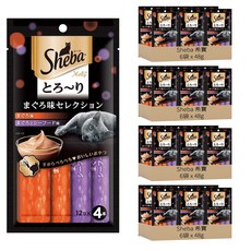 Sheba 希寶 誘惑泥 貓肉泥 4條, 鮪魚 + 鮪魚&海鮮, 48g, 24袋