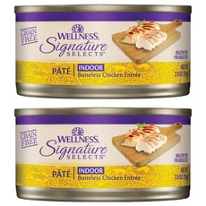 WELLNESS 寵物健康 SS 名廚特選主食罐 貓用, 室內貓 鮮雞肉泥, 79g, 2罐