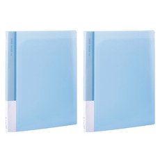 Lan CHYn 連勤牌文具 PP果凍色系 6入文件夾 LC-006, 藍色, 2個