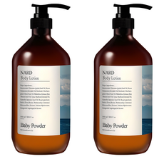 NARD 香氛保濕身體乳 嬰兒爽身粉香, 2瓶, 1L