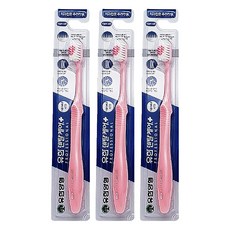 YUHAN DENTAL CARE 專業雙重細軟毛彈力牙刷 柔軟度4.5 粉紅色, 1入, 3個