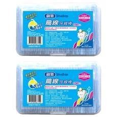 Shallop 刷樂 扁線牙線棒單衛生包, 7.5cm, 150支, 2盒