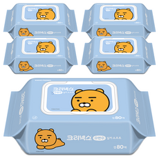 크리넥스 수앤수 카카오 라이언 물티슈 캡형, 5개