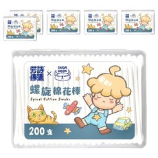 fastrend 芳詩傳德 X Duga Hook 螺旋棉花棒 200支, 6盒