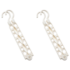 POnYKASEI日本製 晒衣桿間掛衣架 45 x 10.5 x 1.8cm, 2支