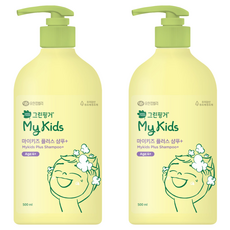 그린핑거 마이키즈 플러스 저자극 샴푸 복숭아향, 2개, 500ml