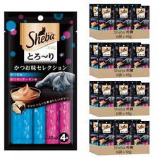 Sheba 希寶 誘惑泥 貓肉泥 鰹魚&鰹魚 + 鮭魚, 鰹魚 + 鰹魚&鮭魚, 48g, 24袋