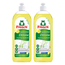 Frosch 德國小綠蛙 廚房洗碗精 檸檬, 750ml, 2個