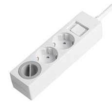 SWEET HOME 韓國製造 過載斷電 一體式省電延長線 3孔+安全蓋 1入, 5m, 單一顏色, 1個