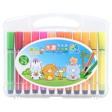 LIBERTY 利百代 水漾可水洗彩色筆 24色, 1盒