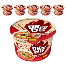 맵탱 마늘조개라면 큰컵 110g, 6개