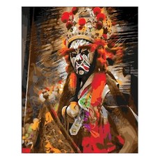 ArtLife 藝術生活 台灣風情誌數字油畫DIY TW034 40 x 50cm 官將首, 1個