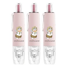 oval 歐文 按鍵式修正帶 mofusand QSR-506, 3個, 蜜蜂貓