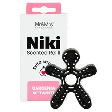 Mr&Mrs FRAGRANCE Niki 車用芳香劑補充包, 梔子花, 1個