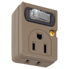 Dr.AV 聖岡科技 LL-201SC 工業風節電1開2插分接器, 防焰耐熱PC材質, 1個