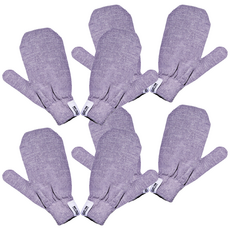 Dalkomlife 韓國產搓澡沐浴雙手手套, 4組, 1組, 混色