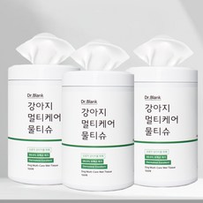 Dr.Blank 狗狗多功能護理散步濕紙巾 圓筒型, 3個, 100入
