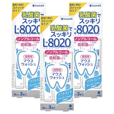 novopin 漱口水隨身包, L-8020乳酸菌, 軟薄荷味, 30ml, 3組