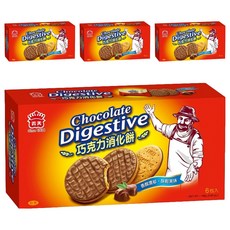 義美 巧克力 消化餅, 156g, 4盒