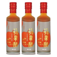 釀美舖 蘋果純醋，古法甕純釀發酵，無添加，無香料，防腐劑和色素, 250ml, 3瓶