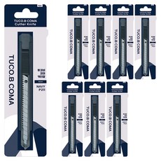 투코비 코마 커터칼 P221, 네이비, 8개