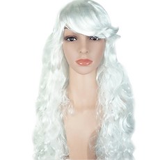 派對Cosplay波浪假髮, 06白色, 1個
