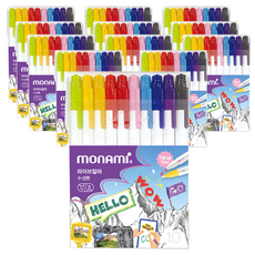 MONAMI 慕那美 Rollerball Live Color 10色套組, 混色, 12套