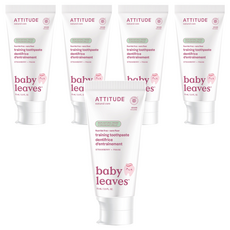 ATTITUDE 艾特優 幼兒學習牙膏 無氟草莓, 75g, 5條