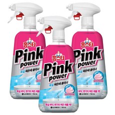 홈스타 핑크파워 욕실 찌든때 클리너, 3개, 750ml