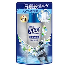 Lenor 蘭諾 台灣公司貨 衣物芳香抗菌豆 補充包 清爽海洋香, 1包, 430ml