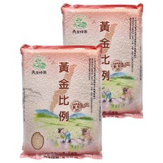 天生好米 黃金比例白米 花蓮富里產, CNS二等米, 2kg, 2包