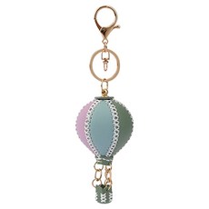ARTJOY DIY自製熱氣球金屬環鑰匙圈, 1個, 混合