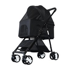可拆式兩用寵物推車 802, 1台, 黑色