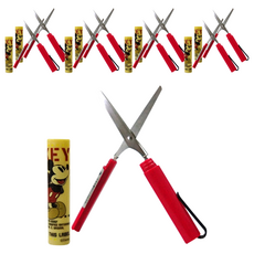 MICKEY MOUSE 米奇 口紅剪刀 Set 3支, 塑膠+不鏽鋼材質, 紅色, 9支