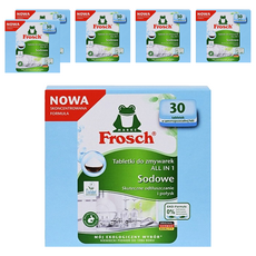 Frosch 德國小綠蛙 All-in-One 小蘇打洗碗機專用洗滌劑 30入, 540g, 6個