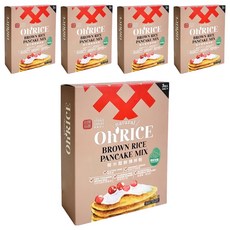 源順食品 羽衣甘藍糙米鬆餅粉, 100%天然糙米, 無麩質, 無鋁泡打粉, 450g, 5盒