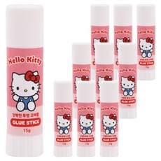 한들 산리오캐릭터즈 고체풀 헬로키티, 10개, 15g